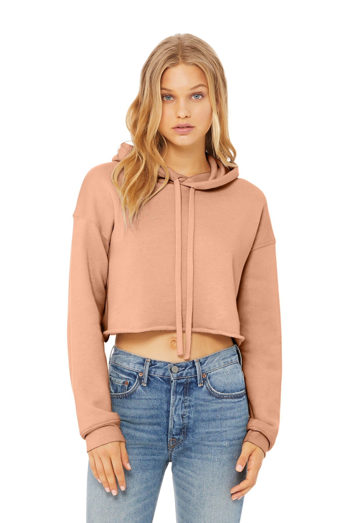Bella + Canvas - Women's Sponge Fleece Cropped Fleece Hoodie (BC7502)