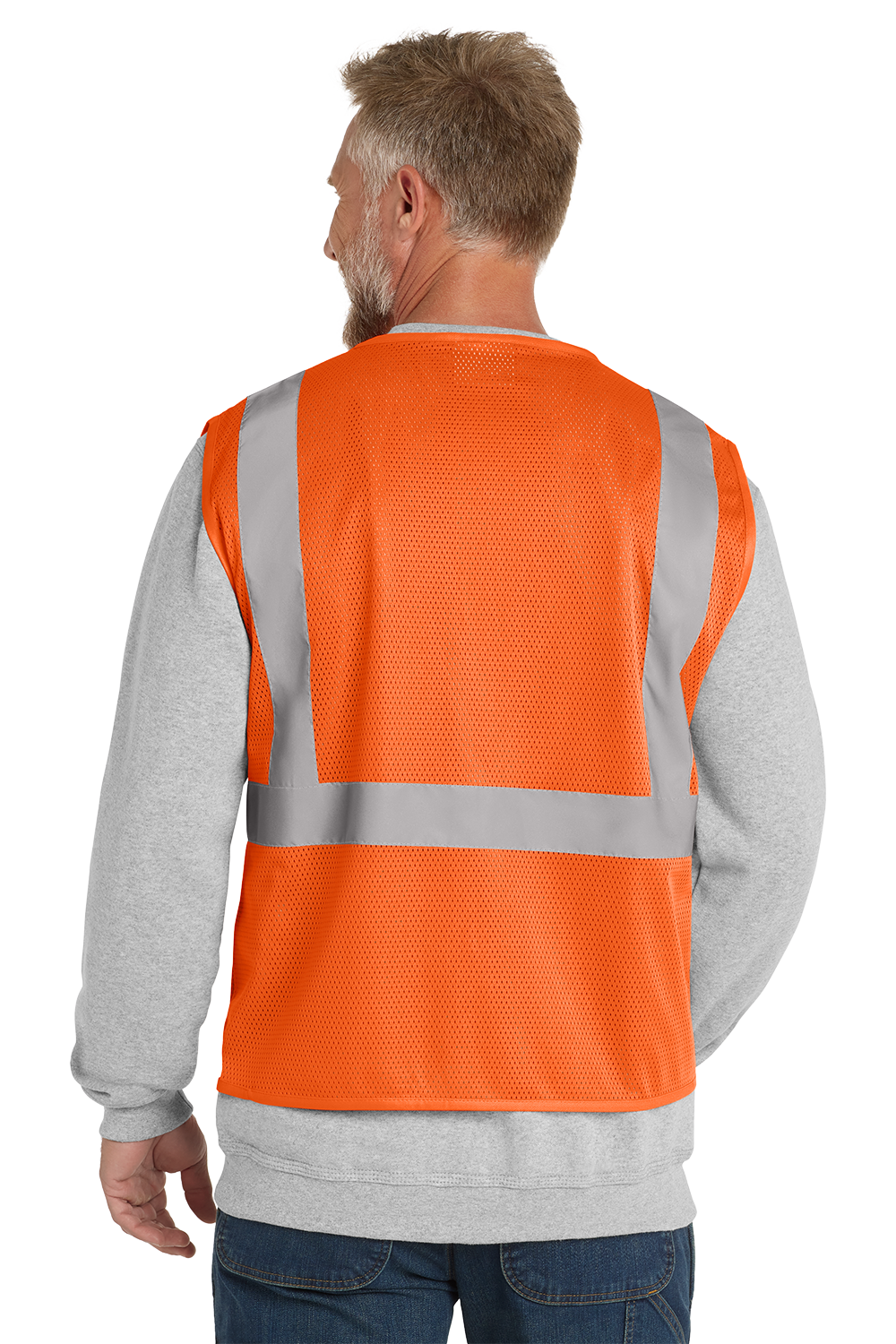 CornerStone® ANSI 107 Class 2 Economy Mesh Zippered Vest (CSV101)