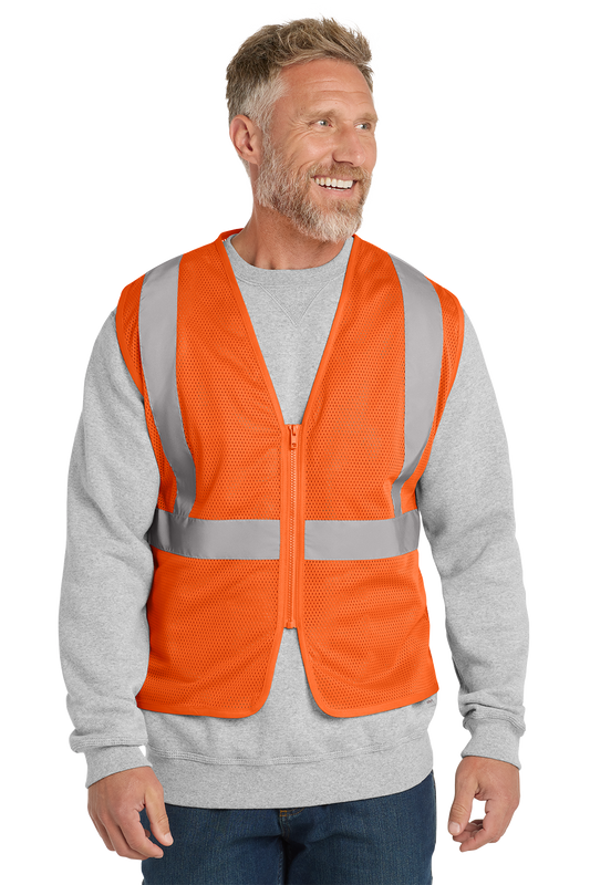 CornerStone® ANSI 107 Class 2 Economy Mesh Zippered Vest (CSV101)
