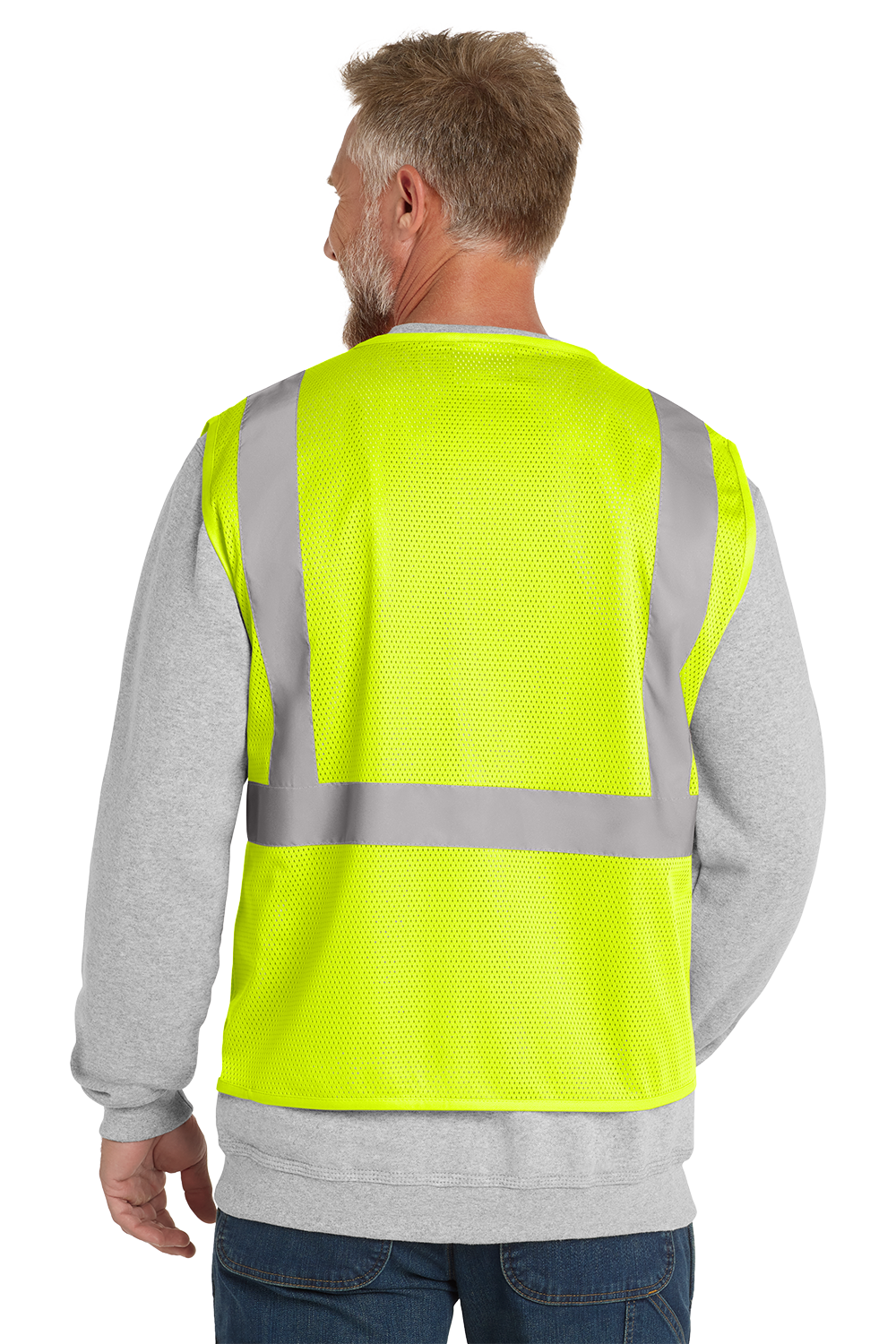 CornerStone® ANSI 107 Class 2 Economy Mesh Zippered Vest (CSV101)