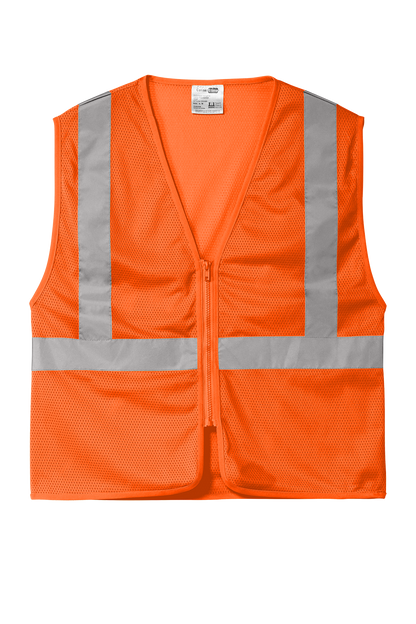CornerStone® ANSI 107 Class 2 Economy Mesh Zippered Vest (CSV101)