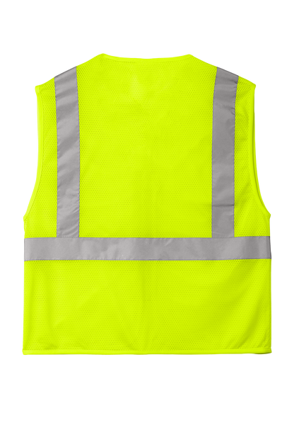 CornerStone® ANSI 107 Class 2 Economy Mesh Zippered Vest (CSV101)