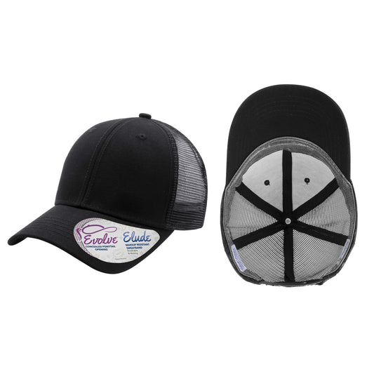 Infinity Her – Charlie – Infinity Her – Modern Women’s Trucker with Concealed Ponytail Opening