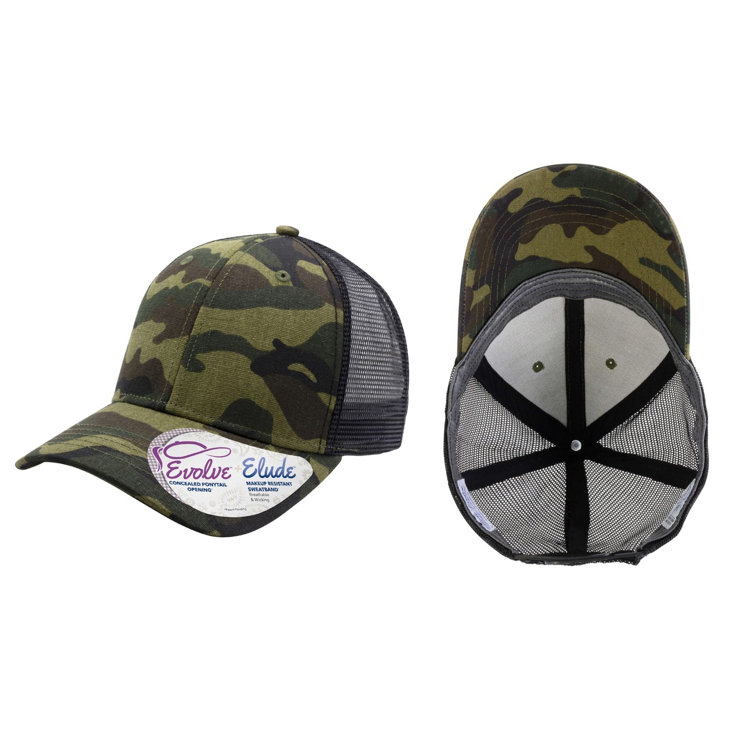 Infinity Her – Charlie – Infinity Her – Modern Women’s Trucker with Concealed Ponytail Opening