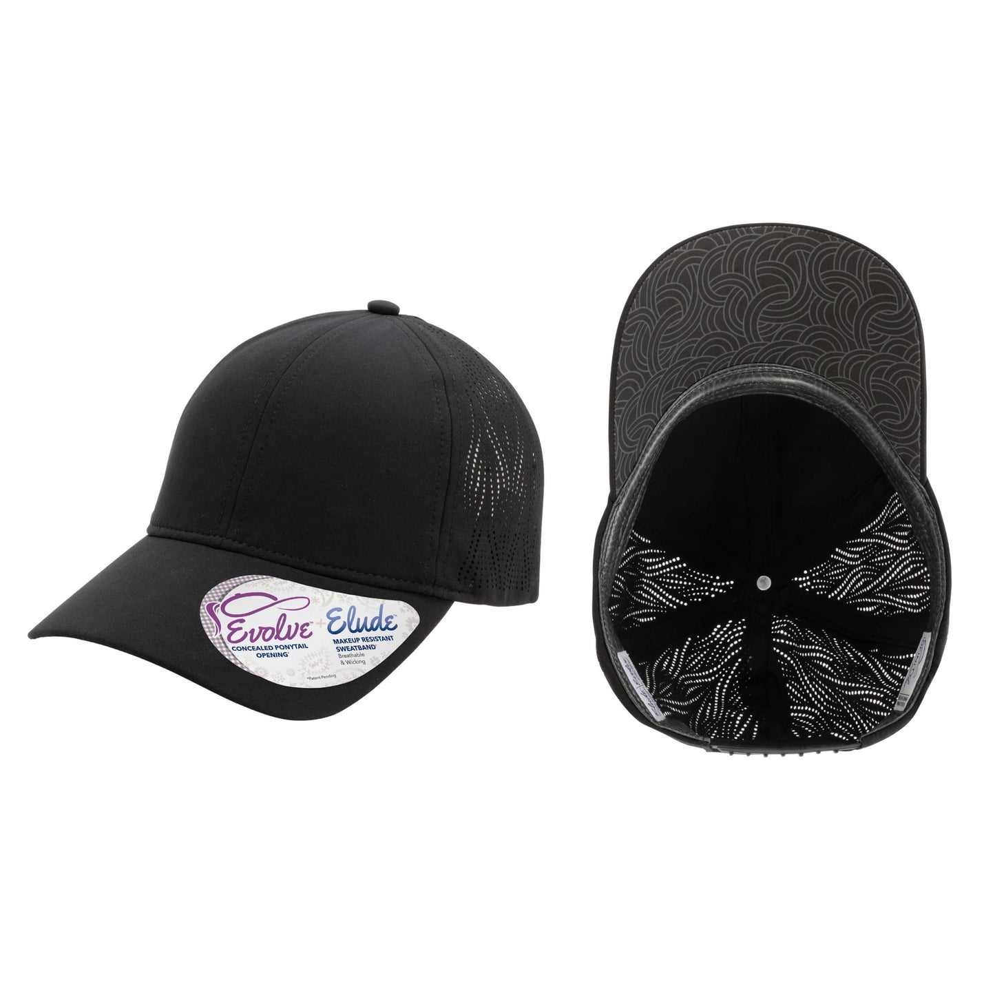 Infinity Her – Gaby – Perforated Performance  Cap with Concealed Ponytail Opening