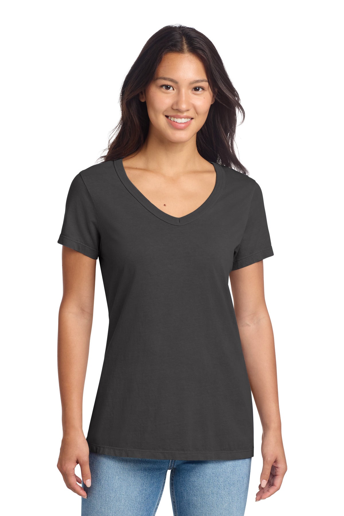 Port & Co - Women's Beach Wash ® Garment-Dyed V-Neck Tee (LPC099V)