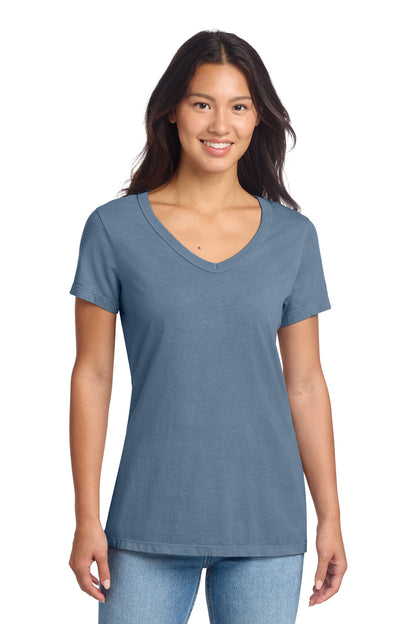 Port & Co - Women's Beach Wash ® Garment-Dyed V-Neck Tee (LPC099V)