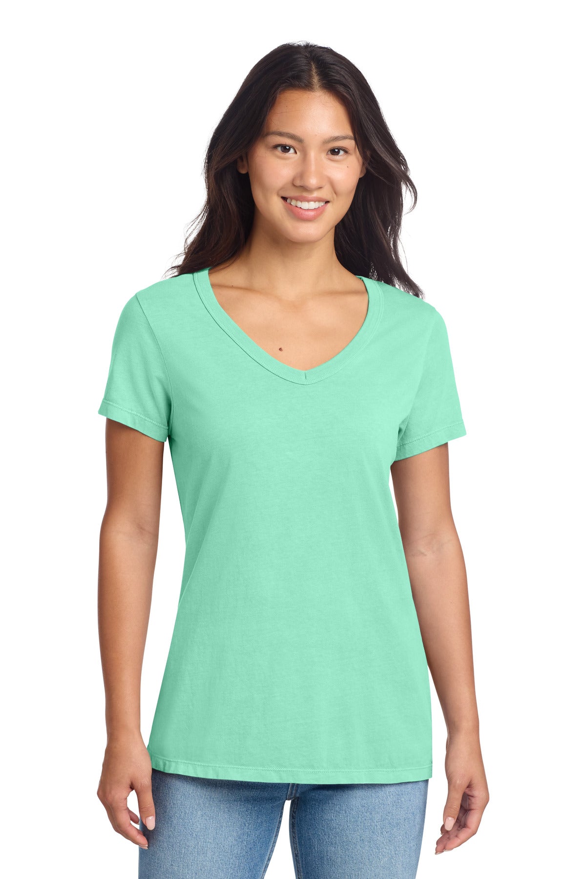 Port & Co - Women's Beach Wash ® Garment-Dyed V-Neck Tee (LPC099V)