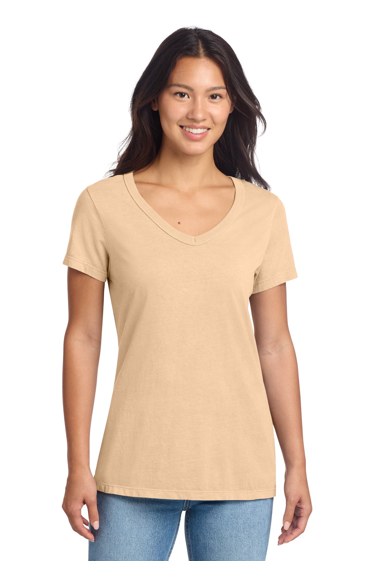 Port & Co - Women's Beach Wash ® Garment-Dyed V-Neck Tee (LPC099V)