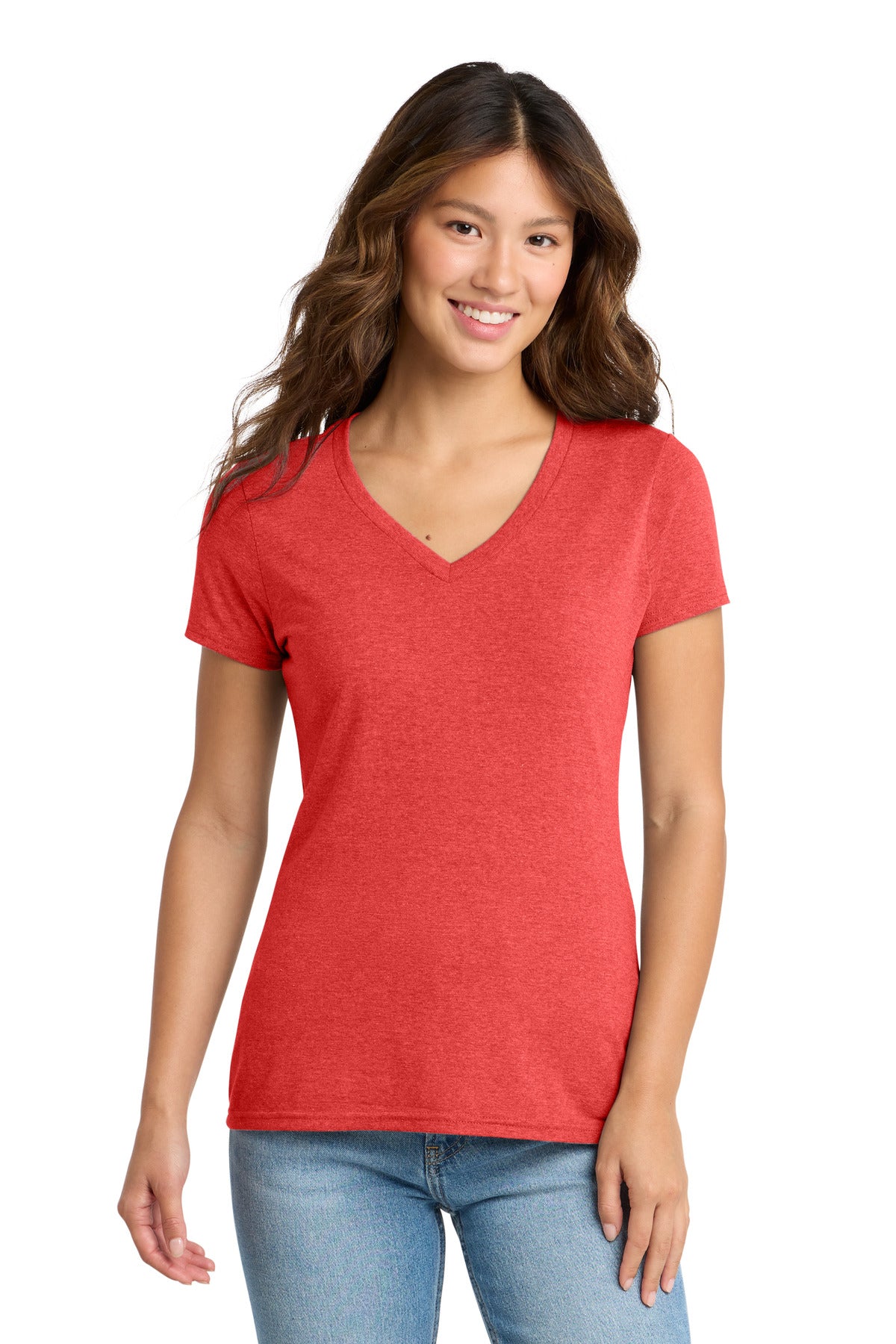Port & Co - Women's Tri-Blend V-Neck Tee. (LPC330V)