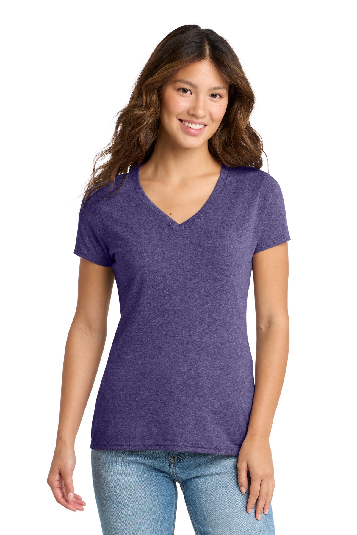 Port & Co - Women's Tri-Blend V-Neck Tee. (LPC330V)