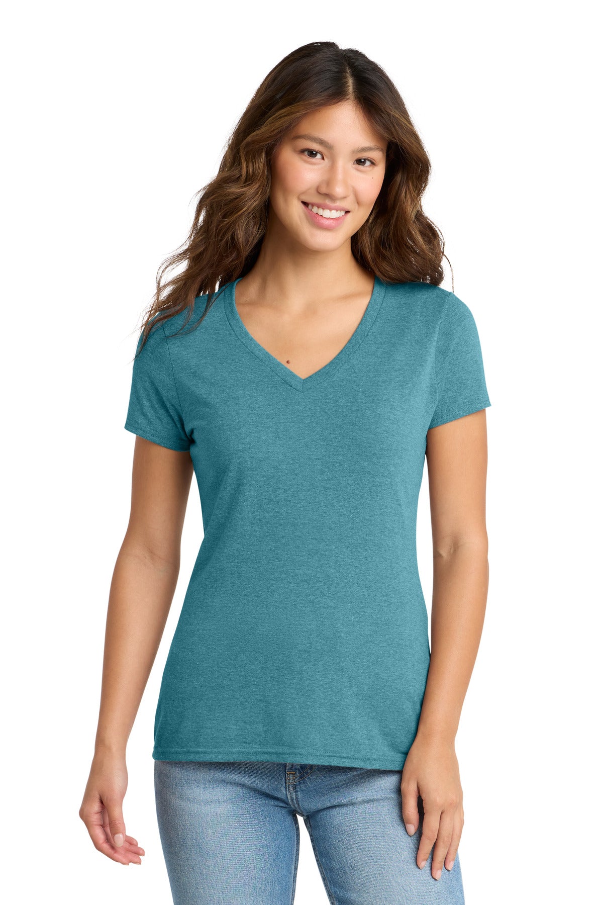 Port & Co - Women's Tri-Blend V-Neck Tee. (LPC330V)