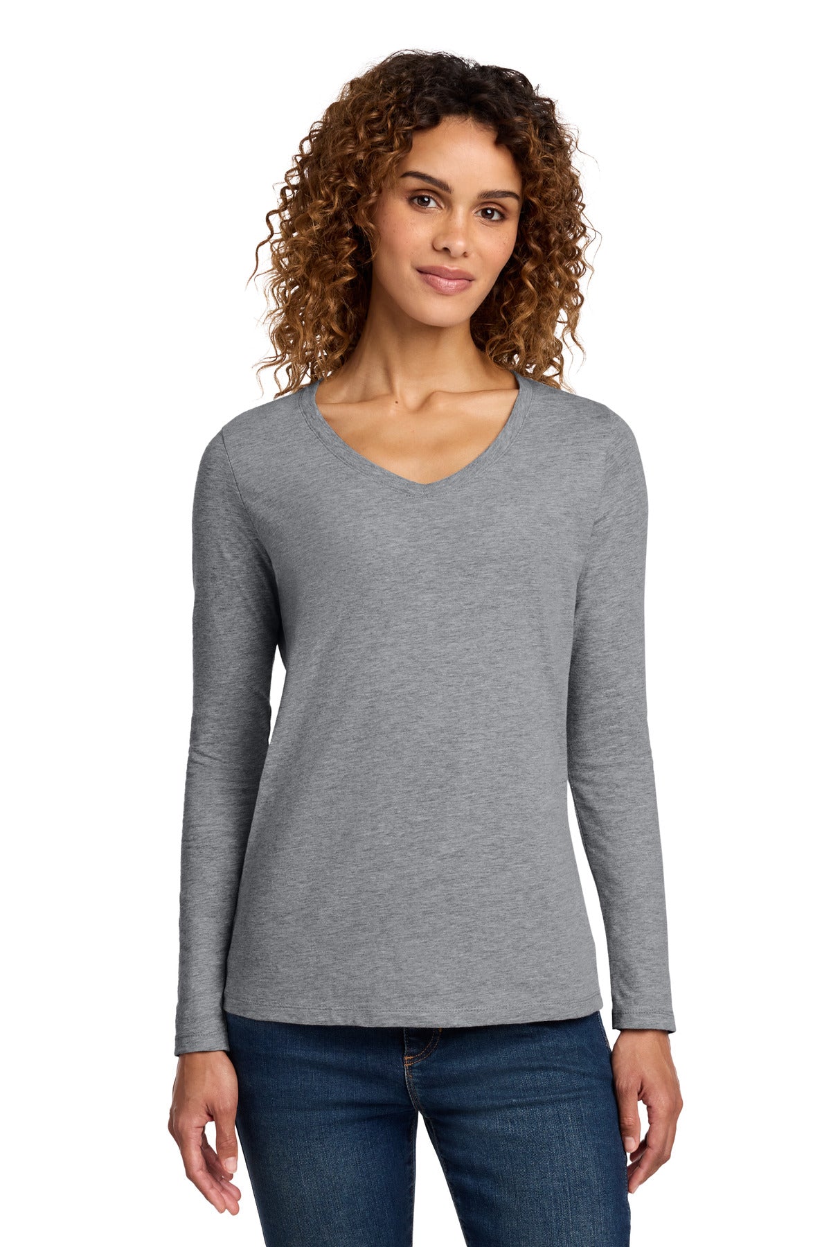 Port & Co -  Women's Long Sleeve Fan Favorite V-Neck Tee (LPC450VLS)