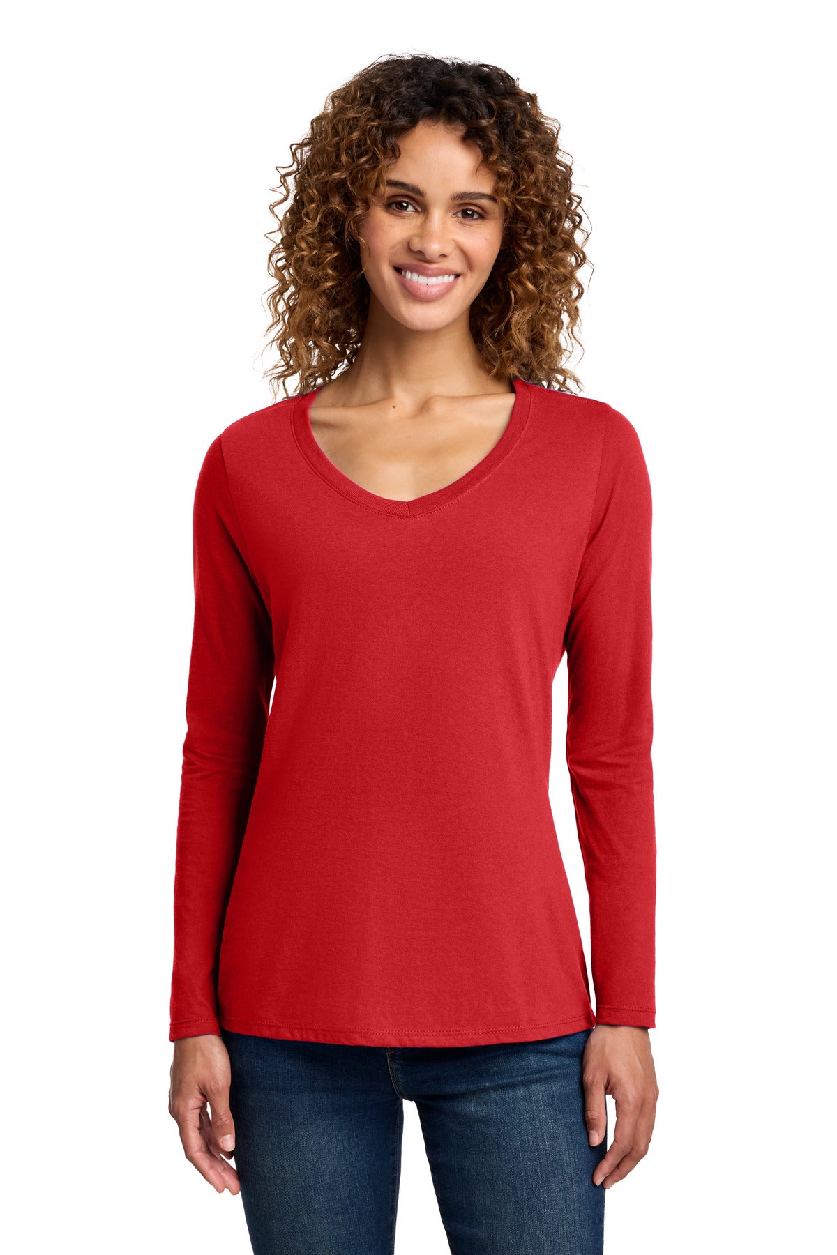 Port & Co -  Women's Long Sleeve Fan Favorite V-Neck Tee (LPC450VLS)