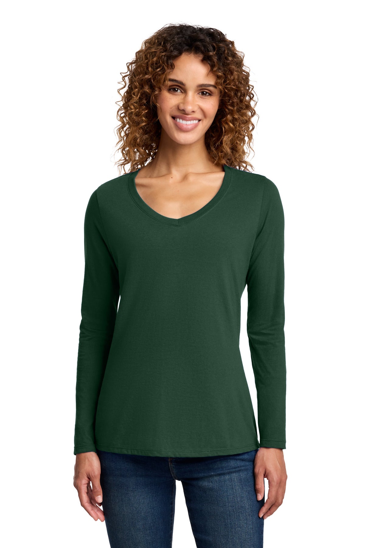 Port & Co -  Women's Long Sleeve Fan Favorite V-Neck Tee (LPC450VLS)