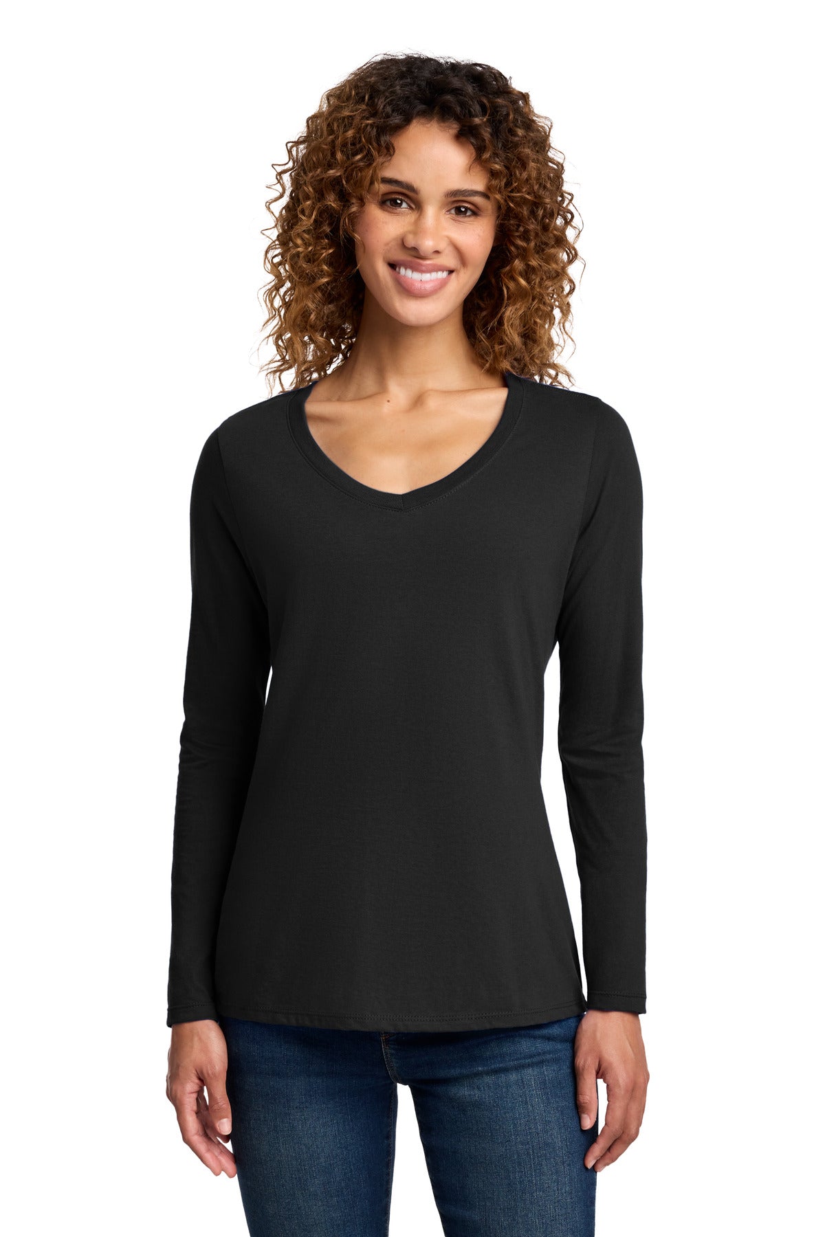 Port & Co -  Women's Long Sleeve Fan Favorite V-Neck Tee (LPC450VLS)