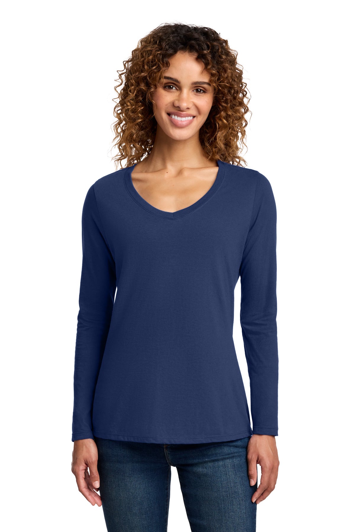 Port & Co -  Women's Long Sleeve Fan Favorite V-Neck Tee (LPC450VLS)