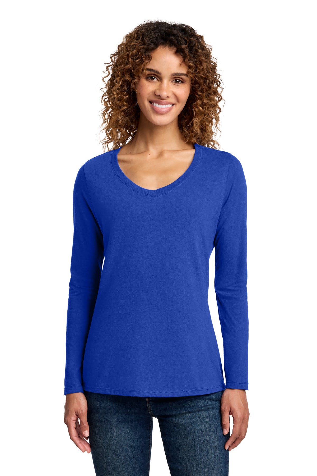 Port & Co -  Women's Long Sleeve Fan Favorite V-Neck Tee (LPC450VLS)