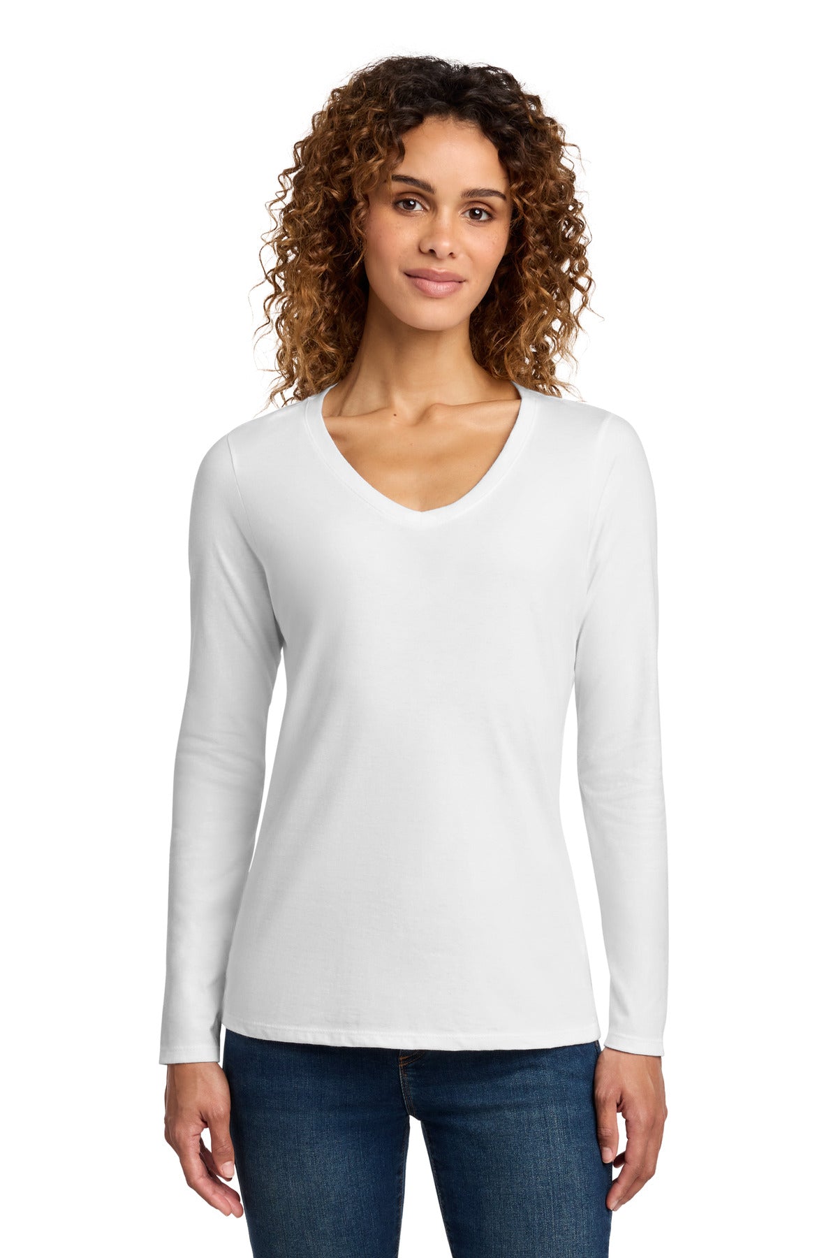 Port & Co -  Women's Long Sleeve Fan Favorite V-Neck Tee (LPC450VLS)