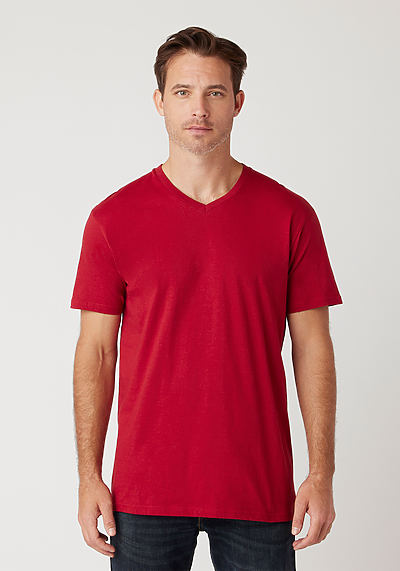 Cotton Heritage - Men's V-Neck T-Shirt (MC1047)