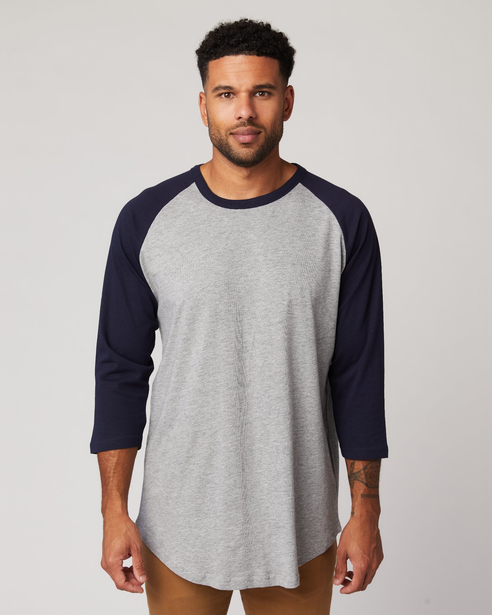 Cotton Heritage Unisex 3/4 Sleeve Baseball Tee (MC1190) - Kraft Life Custom Apparel