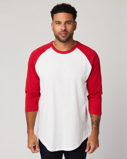 Cotton Heritage Unisex 3/4 Sleeve Baseball Tee (MC1190) - Kraft Life Custom Apparel