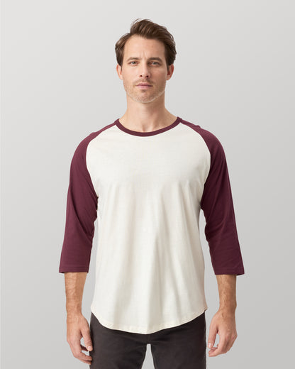 Cotton Heritage Unisex 3/4 Sleeve Baseball Tee (MC1190) - Kraft Life Custom Apparel