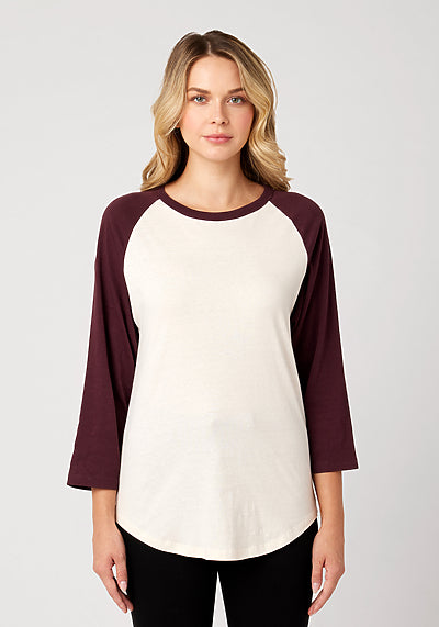 Cotton Heritage - Unisex 3/4 Sleeve Baseball Tee (MC1190)