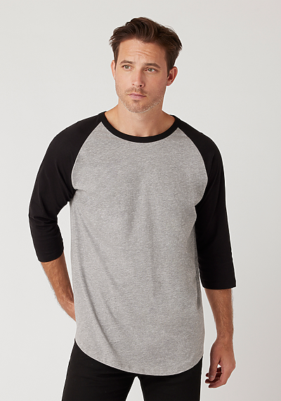 Cotton Heritage - Unisex 3/4 Sleeve Baseball Tee (MC1190)
