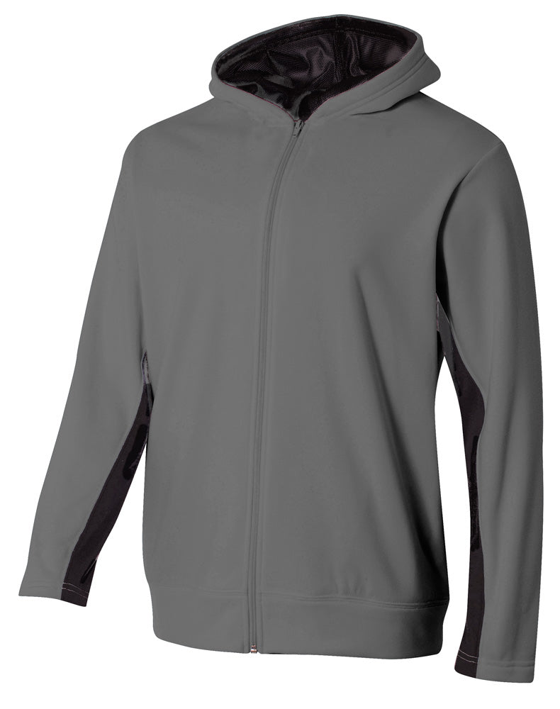 A4 - Full Zip Color Block Fleece Hoodie (NB4251)