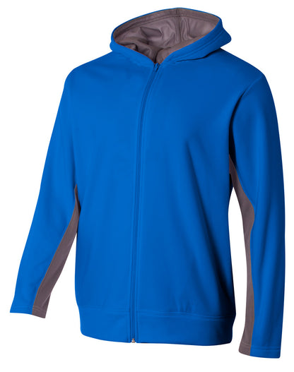 A4 - Full Zip Color Block Fleece Hoodie (NB4251)
