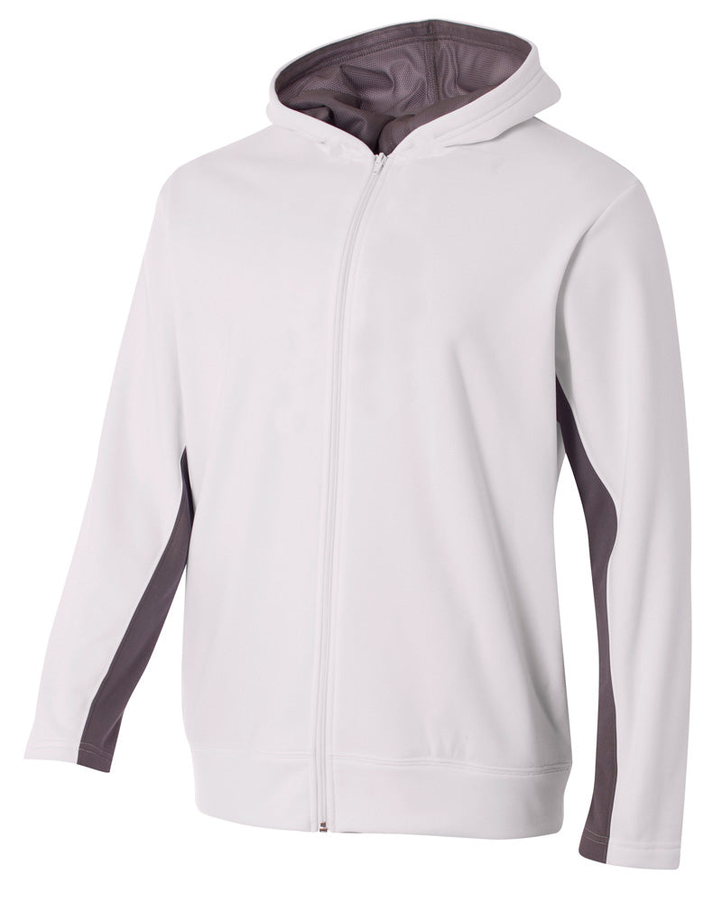 A4 - Full Zip Color Block Fleece Hoodie (NB4251)