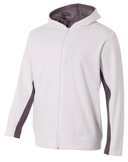 A4 - Full Zip Color Block Fleece Hoodie (NB4251)
