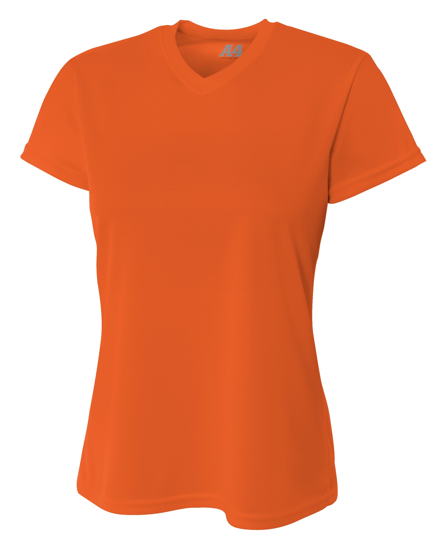 A4 - Short Sleeve V-Neck Bird's Eye Mesh Tee (NW3254)