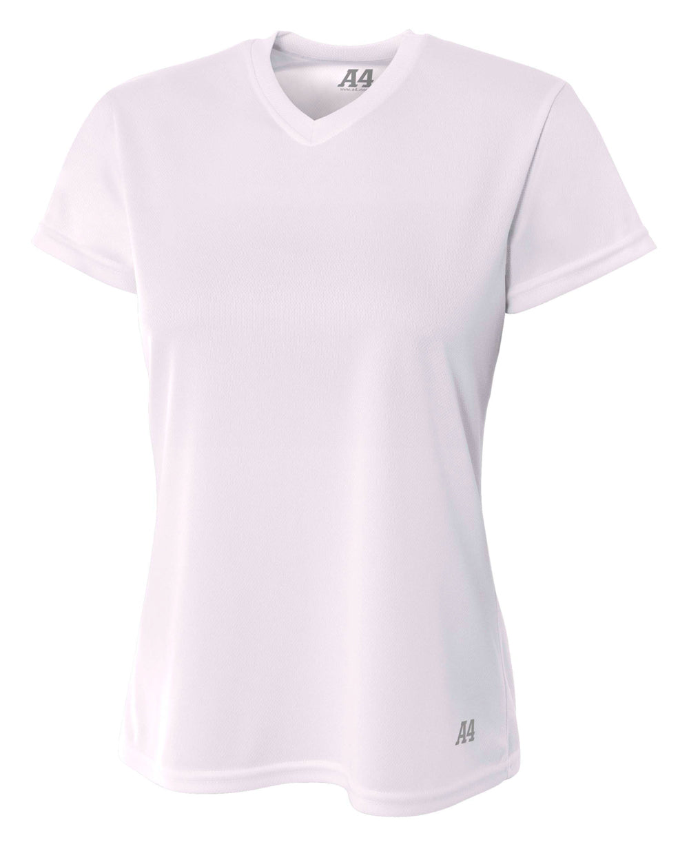 A4 - Short Sleeve V-Neck Bird's Eye Mesh Tee (NW3254)