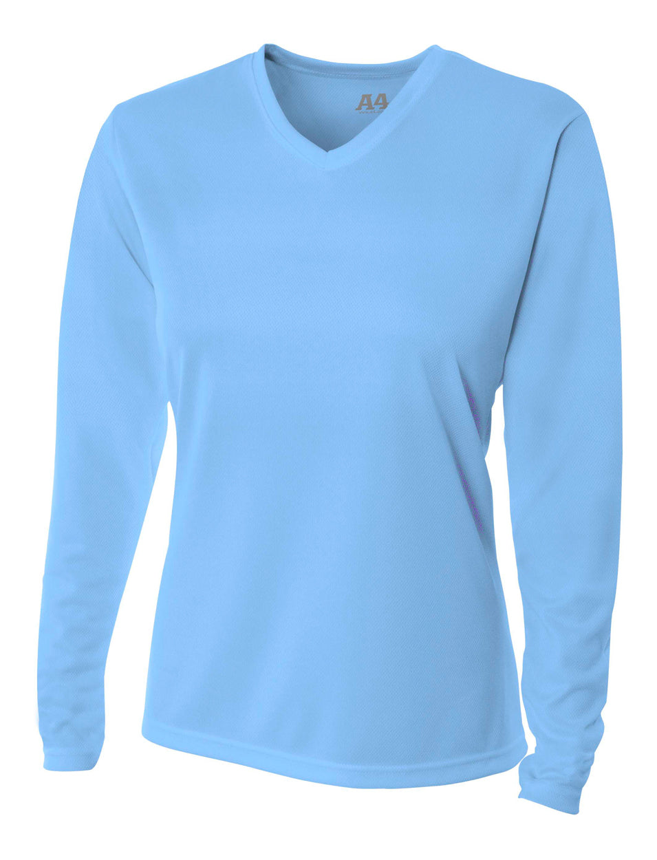 A4 - Long Sleeve V-Neck Bird's Eye Mesh Tee (NW3255)
