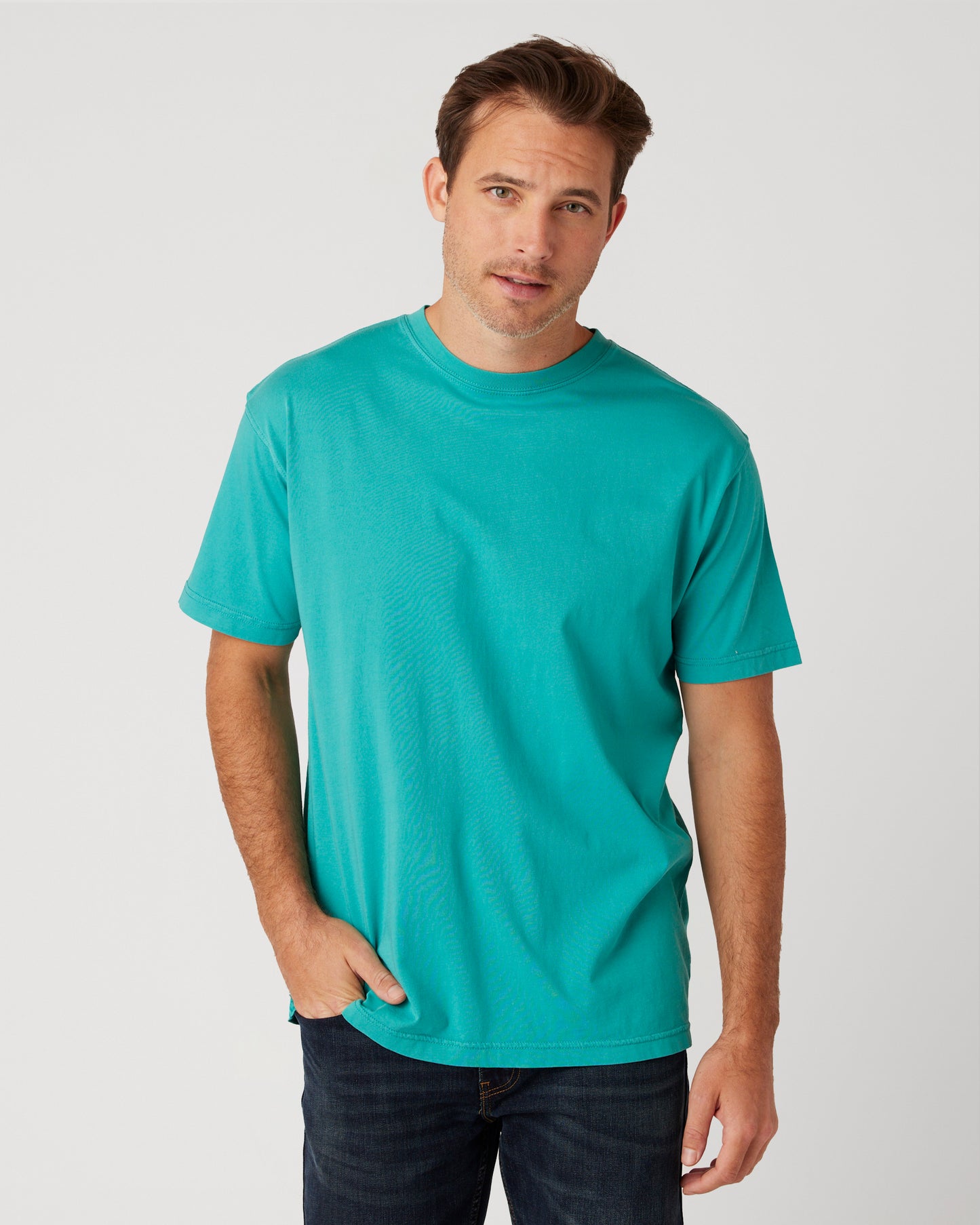 Cotton Heritage Garment Dyed Short Sleeve T-Shirt (OU1690) - Kraft Life Custom Apparel