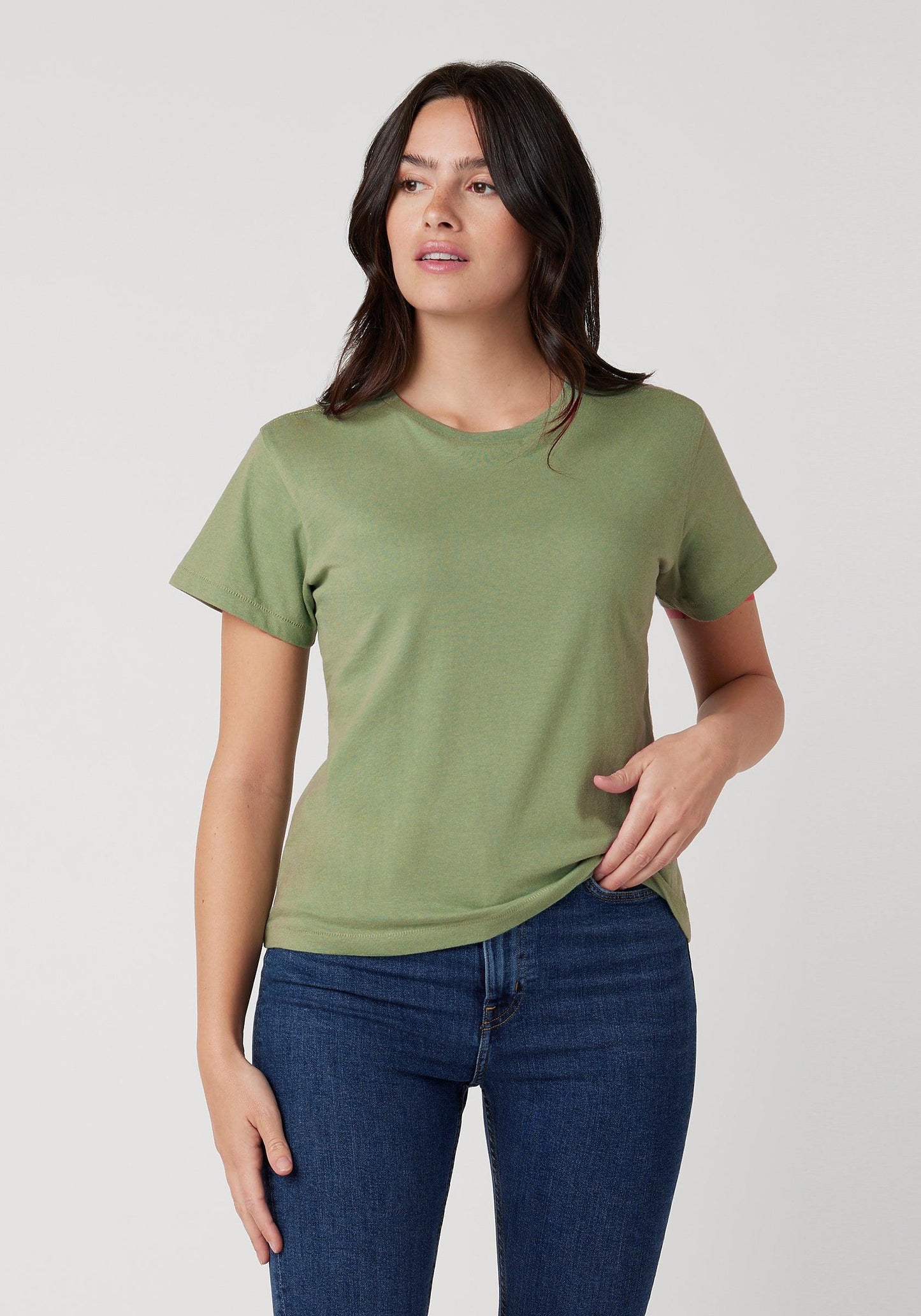 Cotton Heritage Women's High Waisted Tee (OW1086) - Kraft Life Custom Apparel