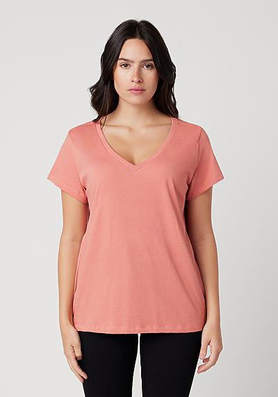 Cotton Heritage - Women's V-Neck T-shirt (W1247)