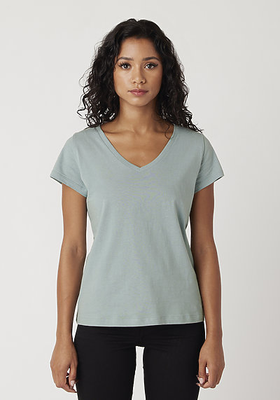 Cotton Heritage - Women's V-Neck T-shirt (W1247)