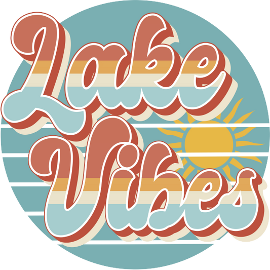 Lake Vibes - Retro - Kraft Life Custom Apparel