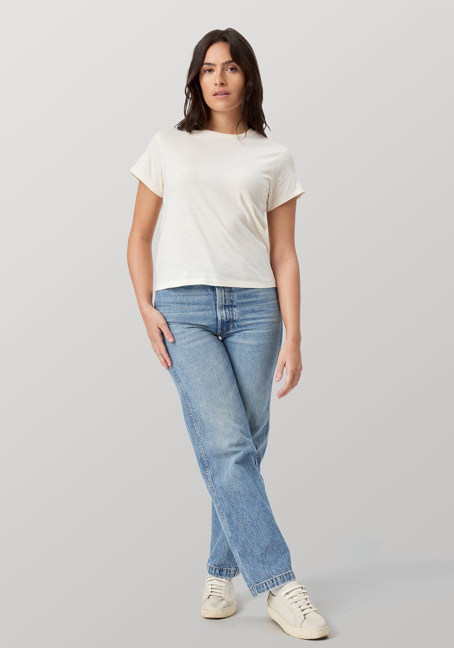 Cotton Heritage Women's High Waisted Tee (OW1086) - Kraft Life Custom Apparel