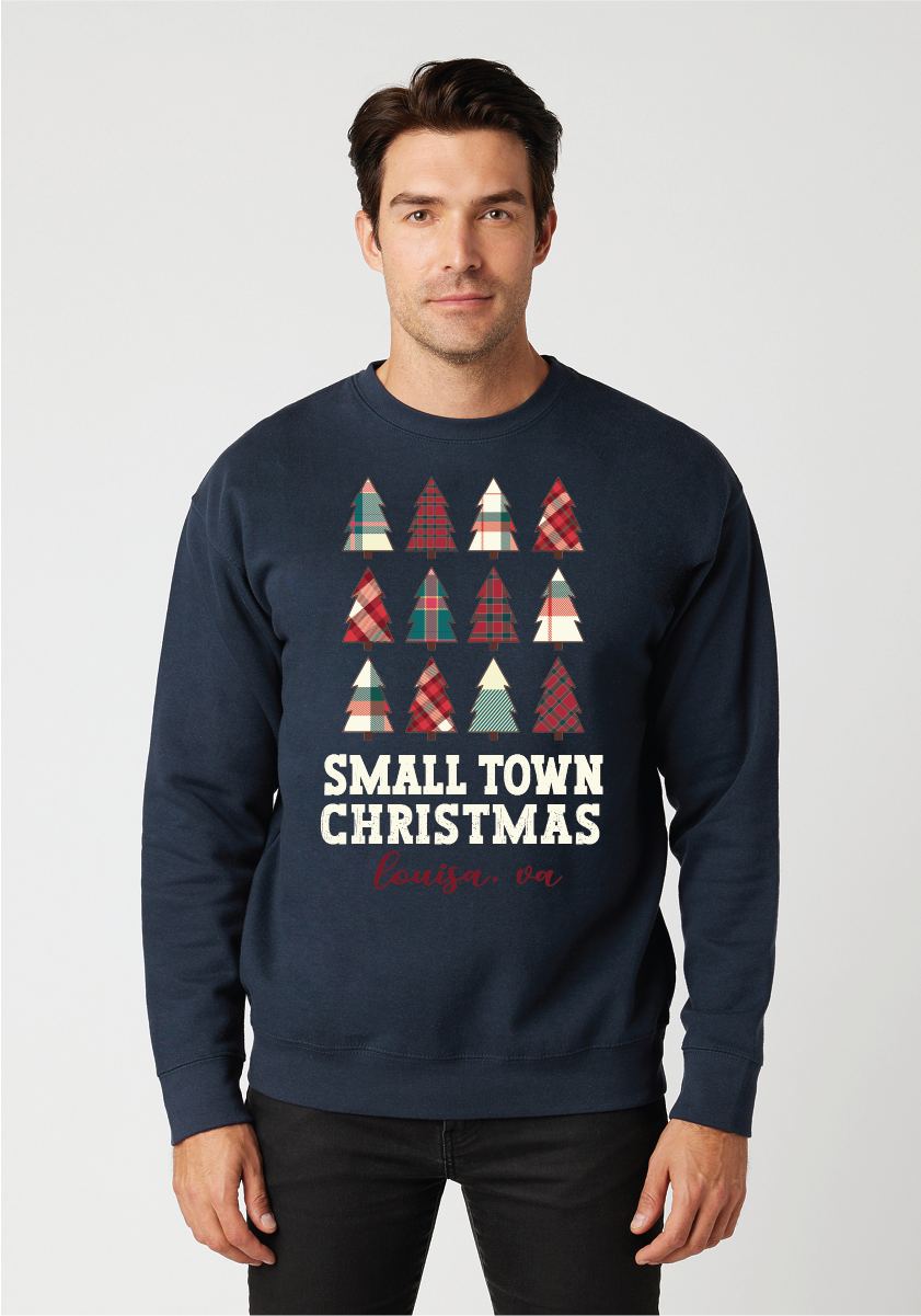 Cotton Heritage Unisex Premium Crew Neck Sweatshirt (M2480) Small Town Christmas