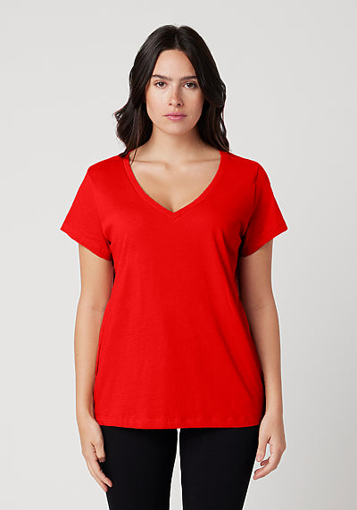 Cotton Heritage - Women's V-Neck T-shirt (W1247)